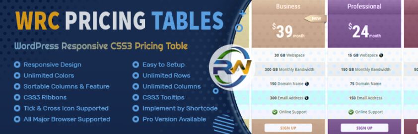 5 – إضافة WRC Pricing Tables Ultimate المجّانية