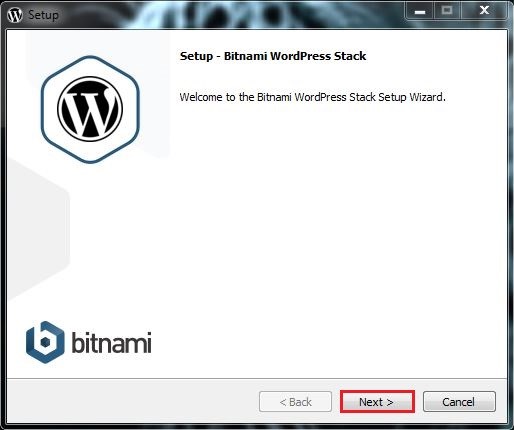 5 واجهة التنصيب الرئيسية برنامج BITNAMI WORDPRESS STACK