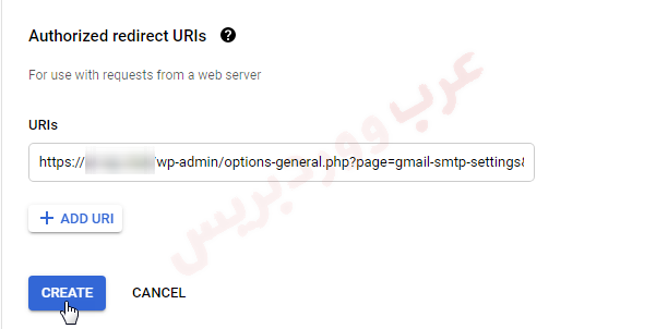 Authorized redirect URLs