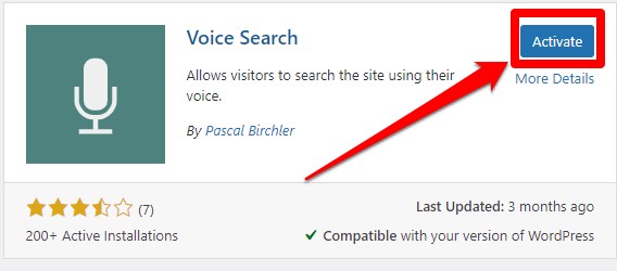 إضافة Voice Search 1
