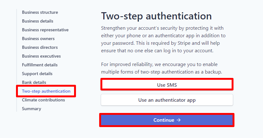 8 – مصادقة الحساب بخطوتين Two-step authentication