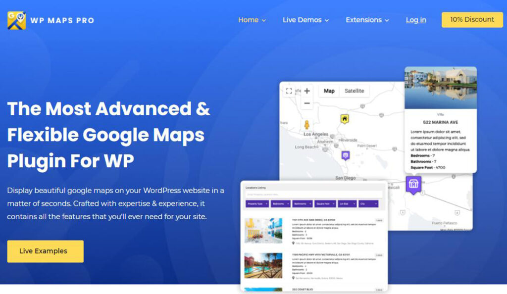 إضافة Advanced Google Maps إضافات الخرائط في الووردبريس