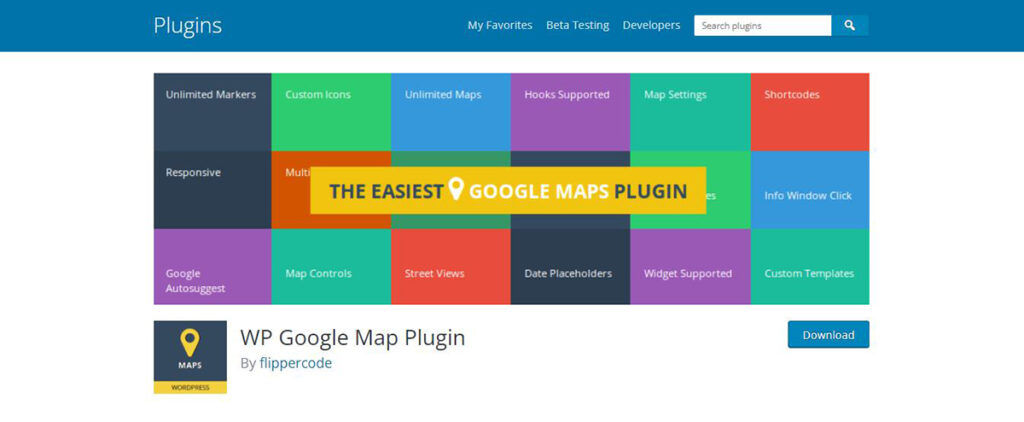 إضافة WP Google Map إضافات الخرائط في الووردبريس