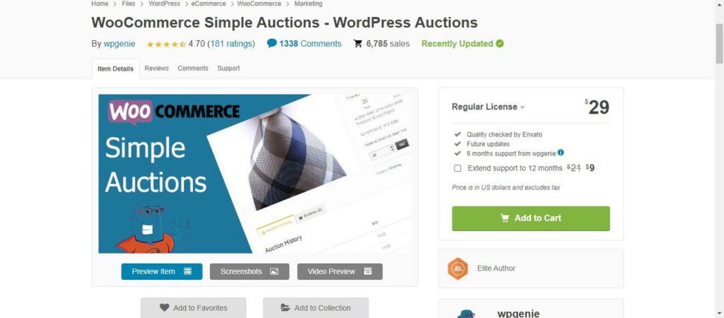 إضافة WooCommerce Simple Auctions إنشاء موقع مزادات بالووردبريس
