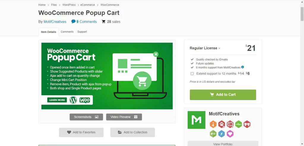 10. إضافة WooCommerce Popup Cart