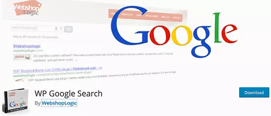 3. المكون الإضافي WP Google Search