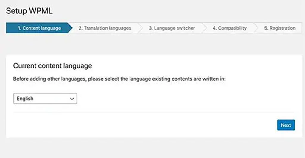 تحديد لغة المحتوى الحالي ووردبريس متعدد اللغات.webp