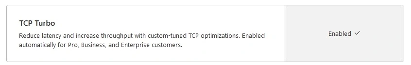 8. TCP Turbo