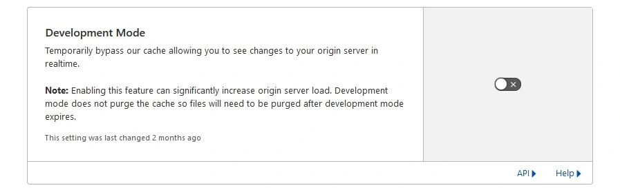 6. Development Mode