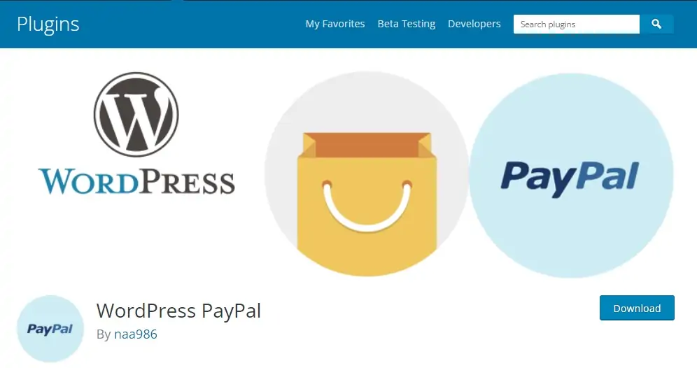 4. إضافة WordPress PayPal