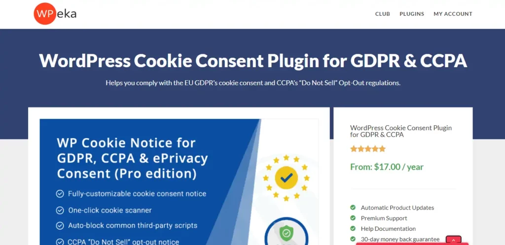 6. إضافة WP Cookie Notice for GDPR