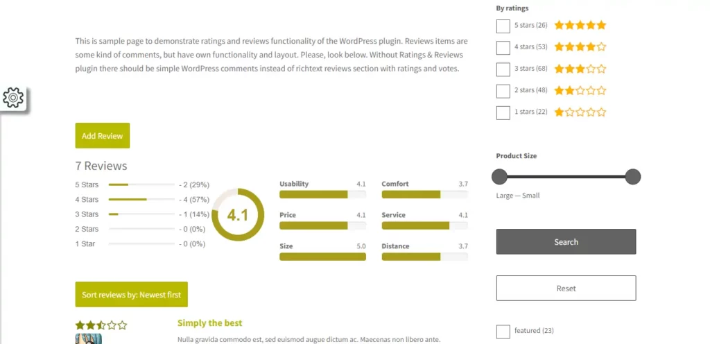 9. إضافة Ratings And Reviews